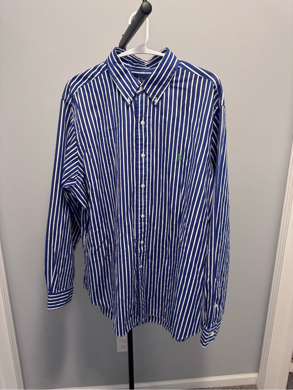 Polo by Ralph Lauren Blue & White Striped Button-Down Shirt